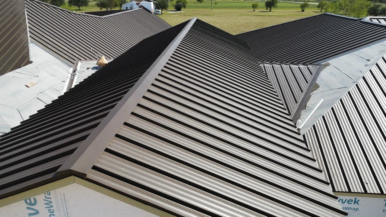 Standing seam hips and valleys during installation